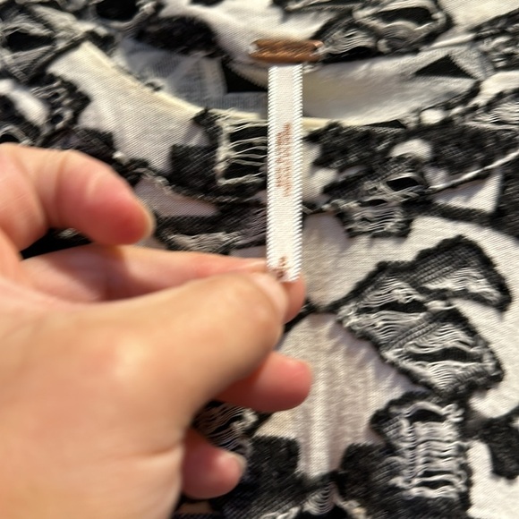 Free People Printed Halter Swing Dress Tunic S Pockets - Picture 2 of 7